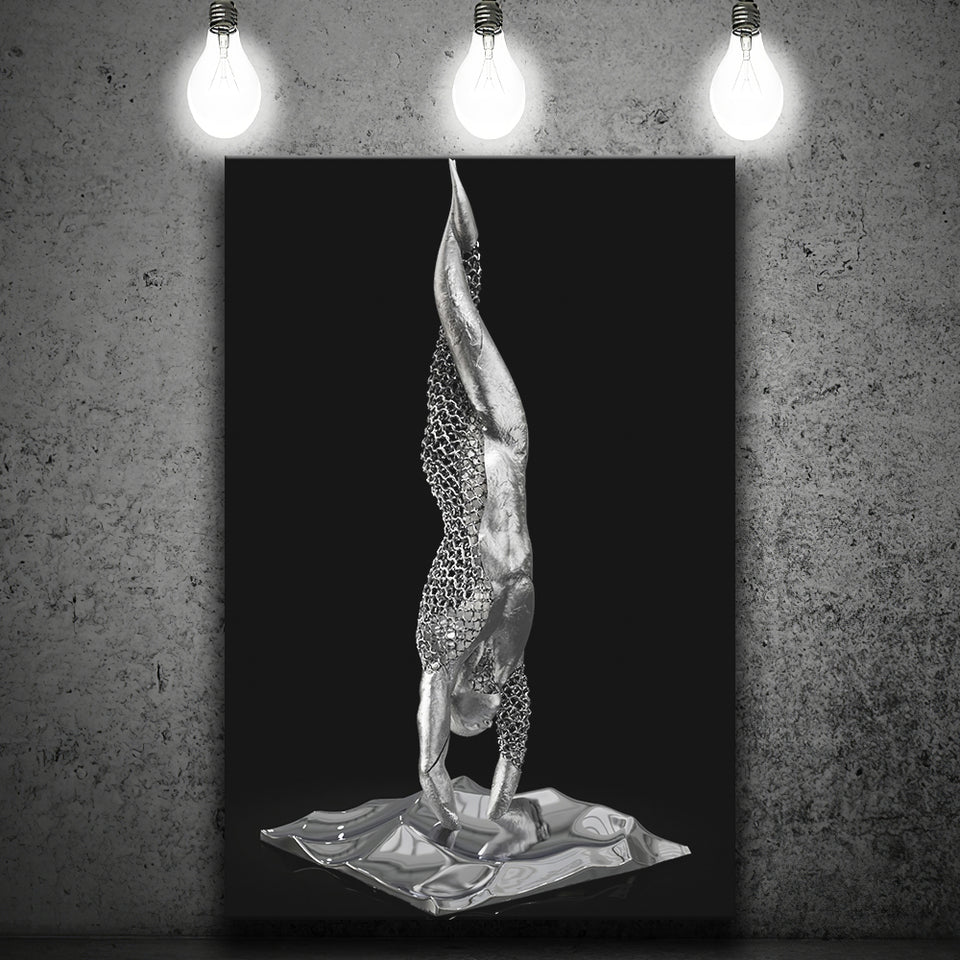3D Effect Art Master Yoga Canvas Prints Wall Art - Painting Canvas, Painting Prints,Canvas Art, Wall Decor, Home Decor, Prints for Sale