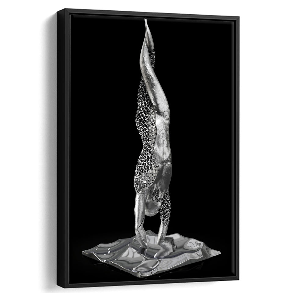 3D Effect Art Master Yoga Frame Canvas Prints Wall Art - Painting Canvas, Framed Picture,Canvas Art, Wall Decor,Prints for Sale