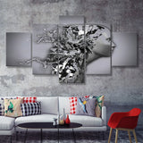3D Effect Art Shattered Thoughts 5 Pieces Canvas Prints Wall Art - Painting Canvas, Multi Panel, Wall Decor, Canvas Art