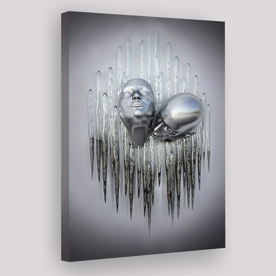 3D Effect Art Soul Kiss Canvas Prints Wall Art - Painting Canvas, Home Wall Decor, For Sale