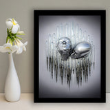 3D Effect Art Soul Kiss Framed Art Print Wall Decor - Painting Art,Framed Picture,Wall Art