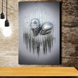 3D Effect Art Soul Kiss Canvas Prints Wall Art - Painting Canvas, Home Wall Decor, For Sale