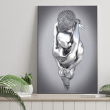 3D Effect Art Tender Naked Couple Canvas Prints Wall Art - Painting Canvas, Home Wall Decor, Prints for Sale, Painting Art