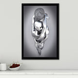 3D Effect Art Tender Naked Couple Framed Canvas Prints Wall Art - Painting Canvas, Home Wall Decor, Prints for Sale, Floating Frame