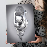 3D Effect Art Tender Naked Couple Canvas Prints Wall Art - Painting Canvas, Home Wall Decor, Prints for Sale, Painting Art