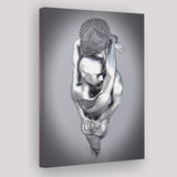 3D Effect Art Tender Naked Couple Canvas Prints Wall Art - Painting Canvas, Home Wall Decor, Prints for Sale, Painting Art