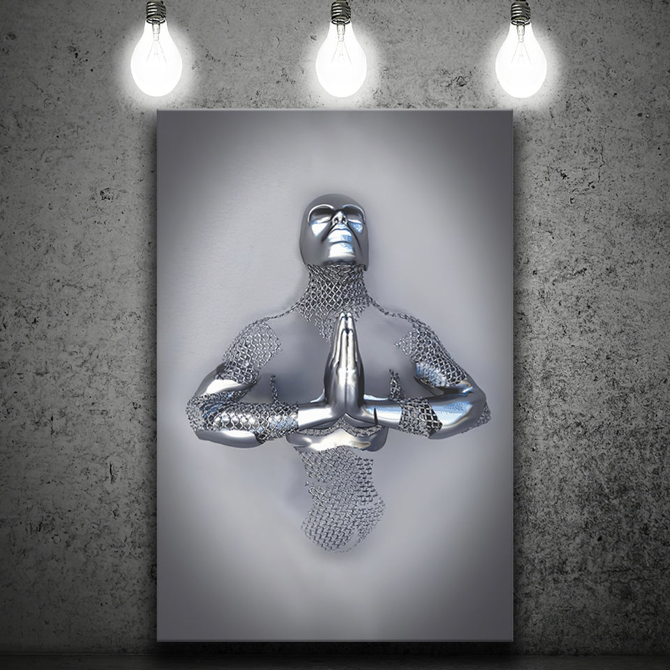 3D Effect Art The Prayer Canvas Prints Wall Art - Painting Canvas, Home Wall Decor, Prints for Sale, Painting Art