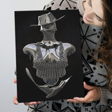 3D Effect Art Cowboy Woman Canvas Prints Wall Art - Painting Canvas, Painting Prints,Canvas Art, Wall Decor, Home Decor, Prints for Sale