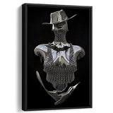 3D Effect Art Cowboy Woman Frame Canvas Prints Wall Art - Painting Canvas, Framed Picture,Canvas Art, Wall Decor,Prints for Sale
