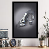 3D Effect Art Father And Son Gray Color Framed Art Prints Wall Decor - Painting Prints, Framed Picture, Wall Arrt, Home Decor, Prints for Sale