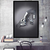 3D Effect Art Father And Son Gray Color Framed Art Prints Wall Decor - Painting Prints, Framed Picture, Wall Arrt, Home Decor, Prints for Sale