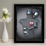 3D Effect Art Red Heart Framed Art Prints Wall Decor - Painting Prints, Framed Picture, Wall Arrt, Home Decor, Prints for Sale