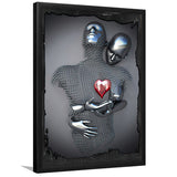 3D Effect Art Red Heart Framed Art Prints Wall Decor - Painting Prints, Framed Picture, Wall Arrt, Home Decor, Prints for Sale