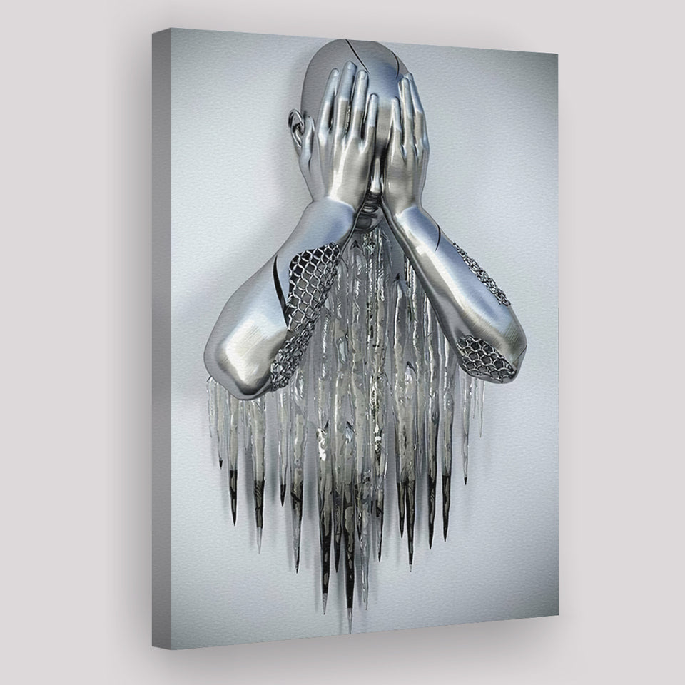 3D Effect Art Regretful Man Canvas Prints Wall Art - Painting Canvas, Painting Prints,Canvas Art, Wall Decor, Home Decor, Prints for Sale