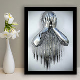 3D Effect Art Regretful Man Framed Art Prints Wall Decor - Painting Prints, Framed Picture, Wall Arrt, Home Decor, Prints for Sale
