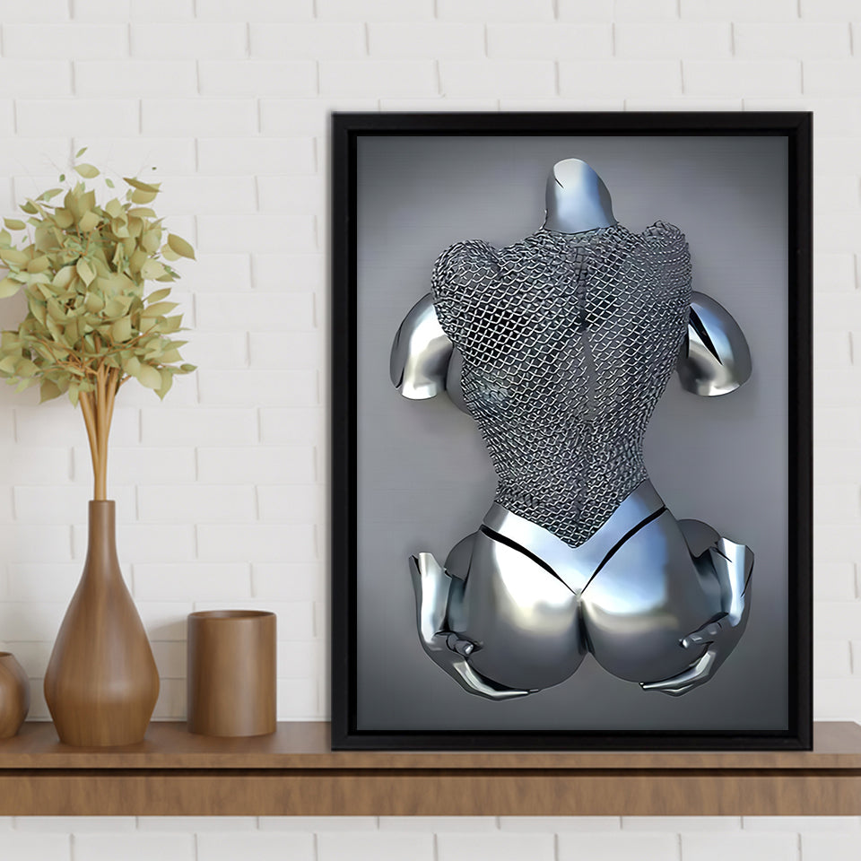3D Effect Art Romantic Couple Frame Canvas Prints Wall Art - Painting Canvas, Framed Picture,Canvas Art, Wall Decor,Prints for Sale