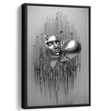 3D Effect Art Romantic Couple Kiss Frame Canvas Prints Wall Art - Painting Canvas, Framed Picture,Canvas Art, Wall Decor,Prints for Sale