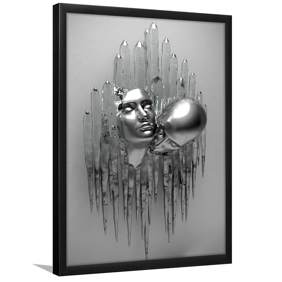 3D Effect Art Romantic Couple Kiss Framed Art Prints Wall Decor - Painting Prints, Framed Picture, Wall Arrt, Home Decor, Prints for Sale