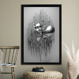 3D Effect Art Romantic Couple Kiss Frame Canvas Prints Wall Art - Painting Canvas, Framed Picture,Canvas Art, Wall Decor,Prints for Sale