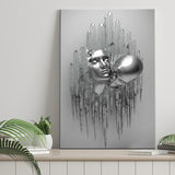 3D Effect Art Romantic Couple Kiss Canvas Prints Wall Art - Painting Canvas, Painting Prints,Canvas Art, Wall Decor, Home Decor, Prints for Sale