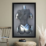 3D Effect Art Romantic Couple Frame Canvas Prints Wall Art - Painting Canvas, Framed Picture,Canvas Art, Wall Decor,Prints for Sale
