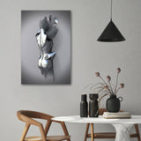 3D Effect Art Erotic Lovers Canvas Wall Art - Canvas Prints, Painting Canvas, Canvas Art, Prints for Sale