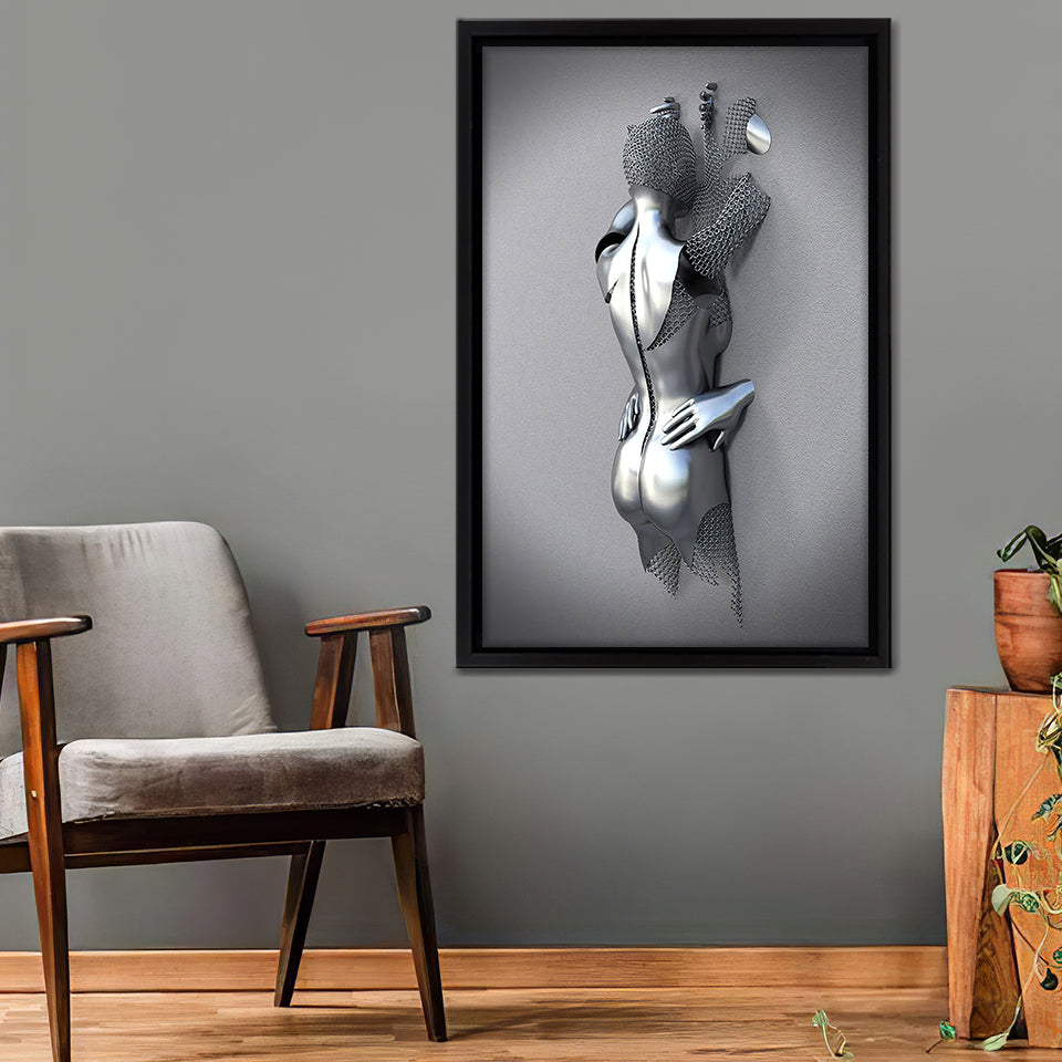 3D Effect Art Erotic Lovers Canvas Wall Art - Canvas Prints, Painting Canvas, Canvas Art, Prints for Sale
