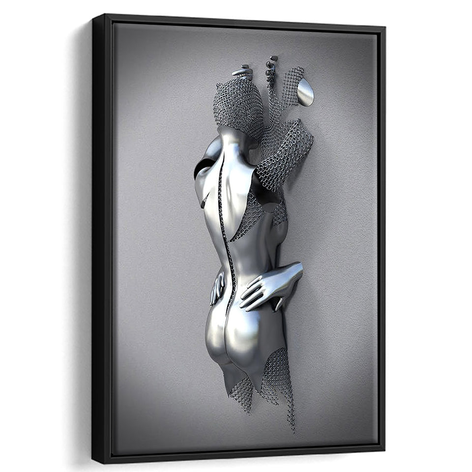 3D Effect Art Erotic Lovers Canvas Wall Art - Canvas Prints, Painting Canvas, Canvas Art, Prints for Sale