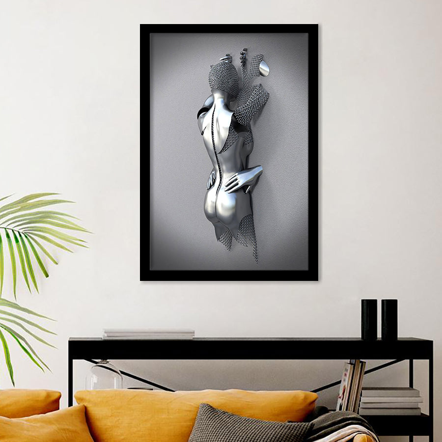 3D Effect Art Erotic Lovers Framed Art Prints - Framed Prints, Painting Prints, Prints for Sale, Painting Art
