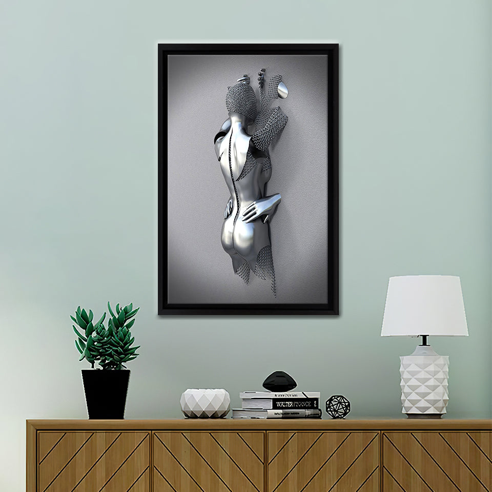 3D Effect Art Erotic Lovers Canvas Wall Art - Canvas Prints, Painting Canvas, Canvas Art, Prints for Sale