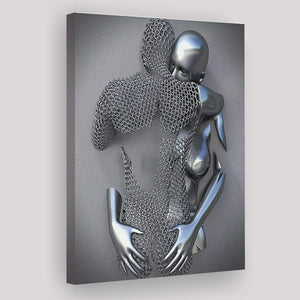 3D Effect Art Hug Love Canvas Wall Art - Canvas Prints, Painting Canvas, Canvas Art, Prints for Sale