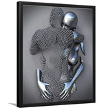 3D Effect Art Hug Love Framed Art Prints - Framed Prints, Painting Prints, Prints for Sale, Painting Art