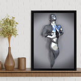 3D Effect Art Intentional Vulnerability Frame Canvas Prints Wall Art - Painting Canvas, Framed Picture,Canvas Art,Wall Decor,Prints for Sale