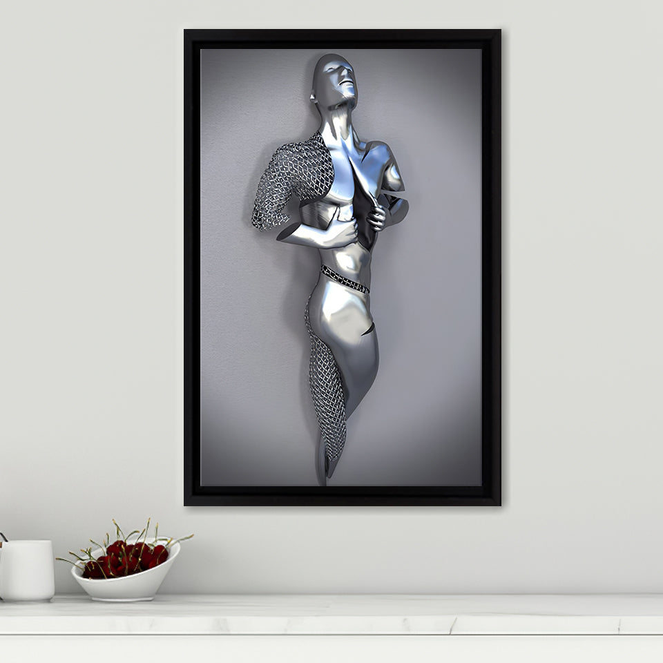 3D Effect Art Intentional Vulnerability Frame Canvas Prints Wall Art - Painting Canvas, Framed Picture,Canvas Art,Wall Decor,Prints for Sale