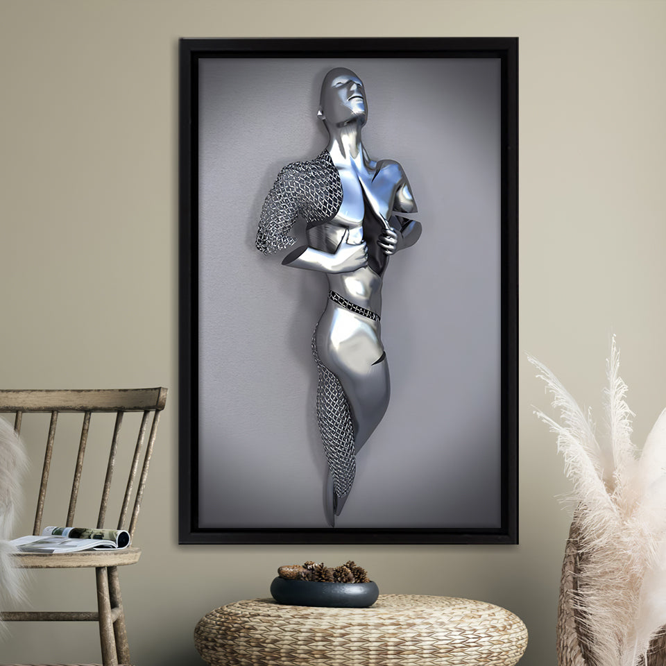 3D Effect Art Intentional Vulnerability Frame Canvas Prints Wall Art - Painting Canvas, Framed Picture,Canvas Art,Wall Decor,Prints for Sale