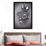 3D Effect Art Love Heart Framed Art Prints - Framed Prints, Painting Prints, Prints for Sale, Painting Art