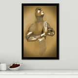 3D Effect Art Prayer For Lost Soul Gold Framed Canvas Prints Wall Art - Painting Canvas, Wall Decor, Framed Art, Prints for Sale
