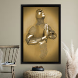 3D Effect Art Prayer For Lost Soul Gold Framed Canvas Prints Wall Art - Painting Canvas, Wall Decor, Framed Art, Prints for Sale
