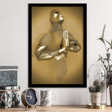 3D Effect Art Prayer For Lost Soul Gold Framed Art Prints Wall Decor - Painting Prints, Wall Art, Home Decor, Prints for Sale