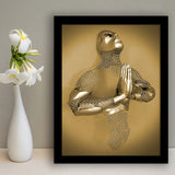 3D Effect Art Prayer For Lost Soul Gold Framed Art Prints Wall Decor - Painting Prints, Wall Art, Home Decor, Prints for Sale