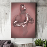 3D Effect Art Prayer For Lost Soul Pink Gold Canvas Prints Wall Art - Painting Canvas, Wall Decor, Home Decor, Prints for Sale