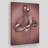 3D Effect Art Prayer For Lost Soul Pink Gold Canvas Prints Wall Art - Painting Canvas, Wall Decor, Home Decor, Prints for Sale