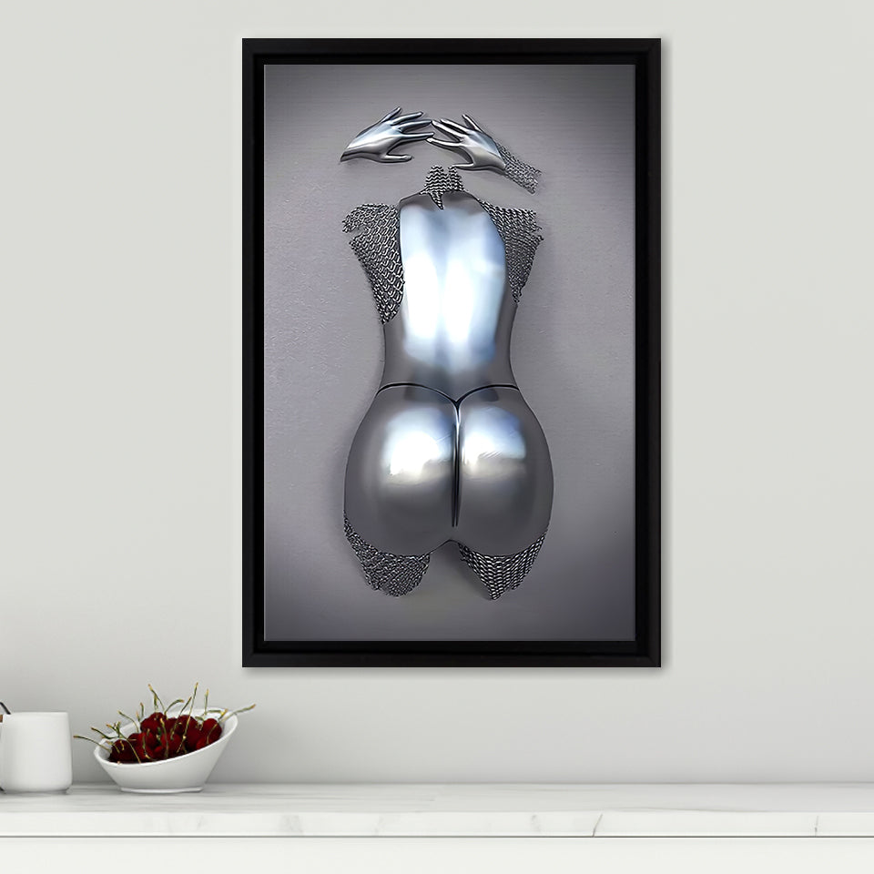 3D Effect Art Sexy Girl Frame Canvas Prints Wall Art - Painting Canvas, Framed Picture,Canvas Art, Wall Decor,Prints for Sale