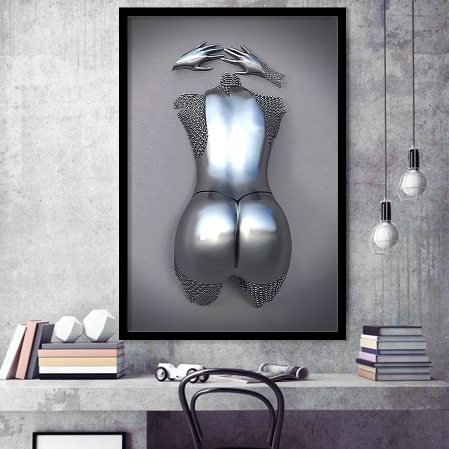 3D Effect Art Sexy Girl Framed Art Prints Wall Decor - Painting Prints, Framed Picture, Wall Arrt, Home Decor, Prints for Sale