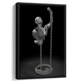 3D Effect Art Be Brave V3 Framed Canvas Prints Wall Art - Painting Canvas, Floating Frame, Painting Prints, For Sale