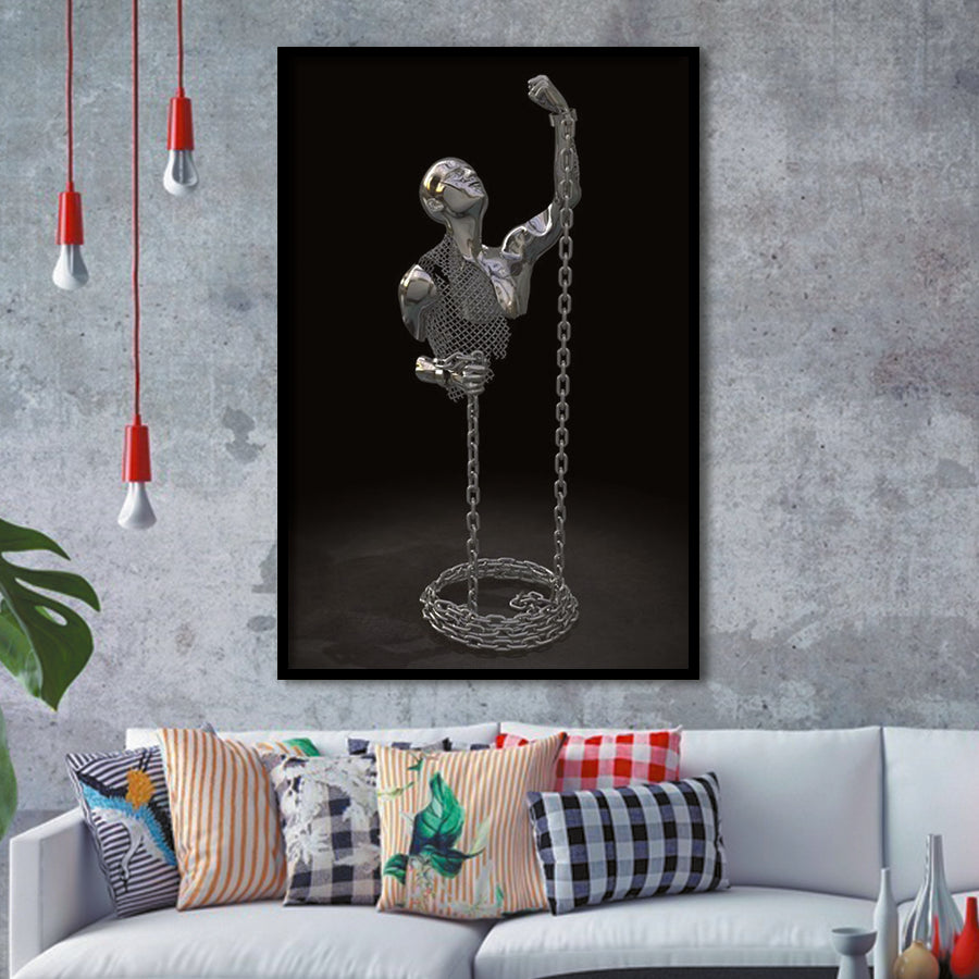 3D Effect Art Be Brave V3 Framed Art Prints Wall Decor - Painting Prints, Wall Art, Framed Picture, For Sale