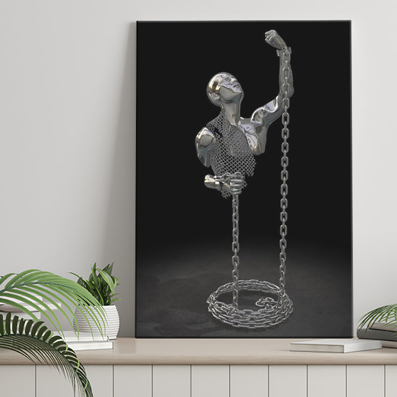 3D Effect Art Be Brave V3 Canvas Prints Wall Art - Painting Canvas, Home Wall Decor, Painting Prints, For Sale