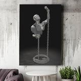 3D Effect Art Be Brave V3 Canvas Prints Wall Art - Painting Canvas, Home Wall Decor, Painting Prints, For Sale