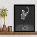 3D Effect Art Be Brave V3 Framed Canvas Prints Wall Art - Painting Canvas, Floating Frame, Painting Prints, For Sale