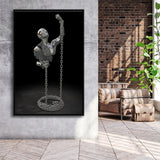 3D Effect Art Be Brave V3 Framed Canvas Prints Wall Art - Painting Canvas, Floating Frame, Painting Prints, For Sale